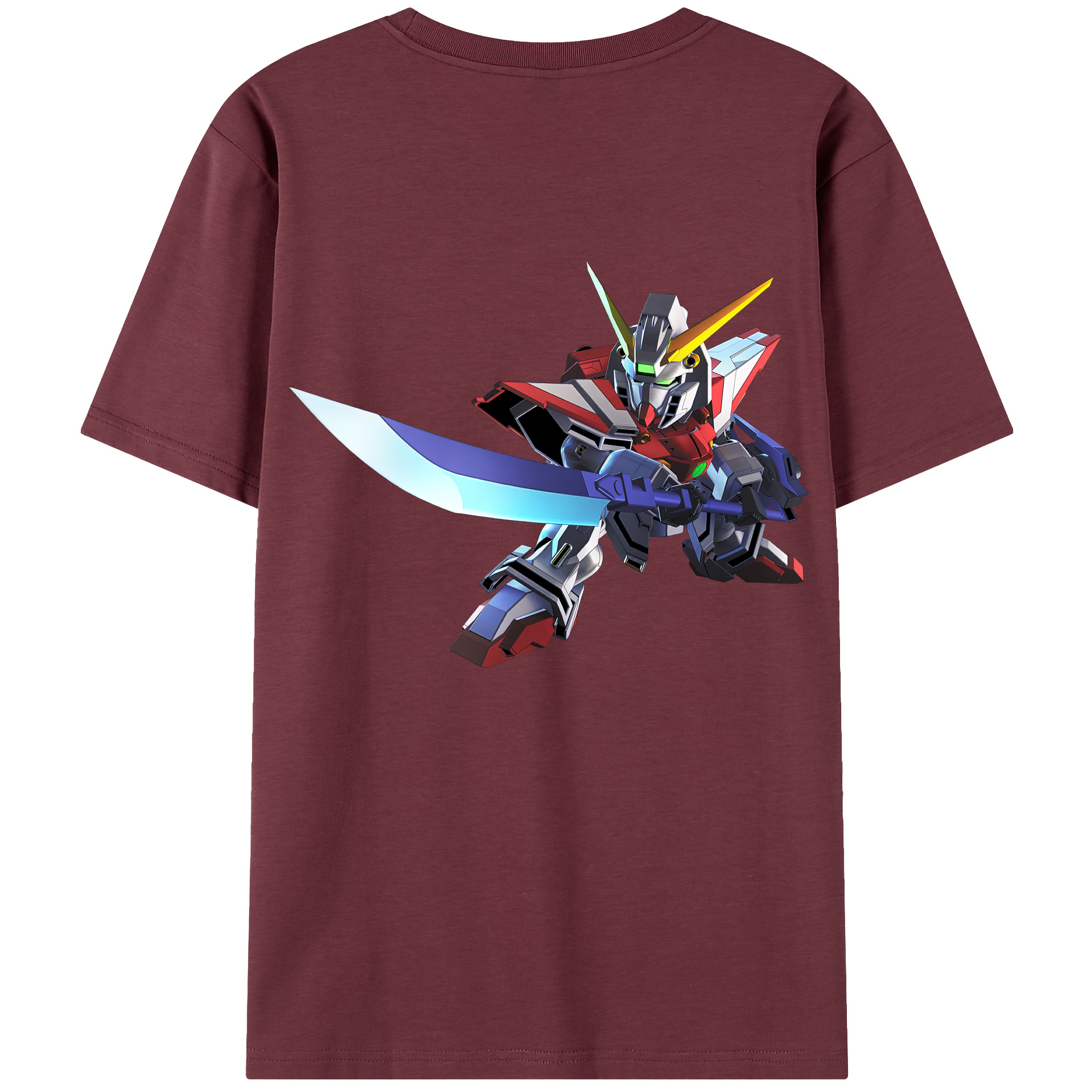 （画像用） 機動戦士ガンダム Mobile Suit Gundam 綿100％半袖Tシャツ（背面プリント）